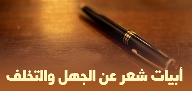 أبيات شعر عن الجهل والتخلف