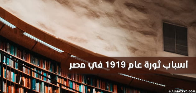 أسباب ثورة عام 1919 في مصر