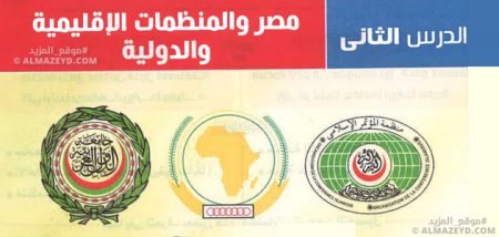مصر والمنظمات الإقليمية والدولية – الدراسات الاجتماعية – الصف الثالث الإعدادي – الترم الثاني