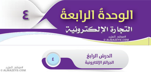 مراجعة وحل أسئلة درس «الجرائم الإلكترونية» ثقافة مالية – الصف التاسع – الفصل الثاني