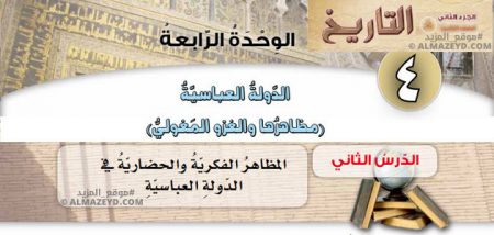 مراجعة، حل أسئلة درس المظاهر الفكرية والحضارية في الدولة العباسية، مادة التاريخ، الصف الثامن الأساسي، الفصل الدراسي الثاني