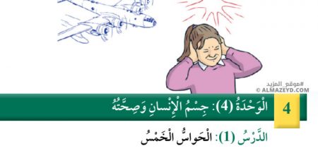 تلخيص وحل أسئلة درس: الحواس الخمس – علوم – الصف الرابع الابتدائي «الأردني» – الفصل الدراسي الأول