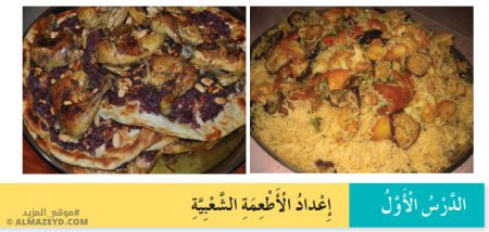 تلخيص وحل أسئلة درس: إعداد الأطعمة الشعبية – التربية المهنية – 6 ابتدائي «أردني» الفصل الأول