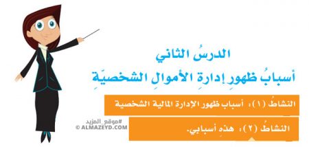 تلخيص وحل أسئلة درس: أسباب ظهور إدارة الأموال الشخصية – ثقافة مالية 7 أساسي «أردني» الفصل الأول