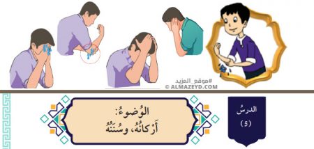 تلخيص وحل أسئلة درس: الوضوء: أركانه وسُنَنه – التربية الإسلامية 7 أساسي «أردني» الفصل الأول