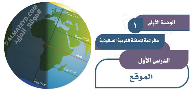 حل أسئلة درس: الموقع – الدراسات الاجتماعية للصف الثالث المتوسط «السعودي» فصل أول
