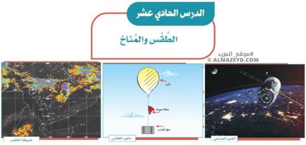 إجابات أسئلة درس: الطقس والمناخ – اجتماعيات الثاني المتوسط «سعودي» فصل ٢
