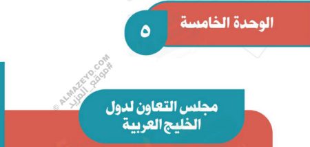 حل أسئلة تقويم وحدة «مجلس التعاون لدول الخليج العربية» اجتماعيات الثاني المتوسط «سعودي» فصل ٢