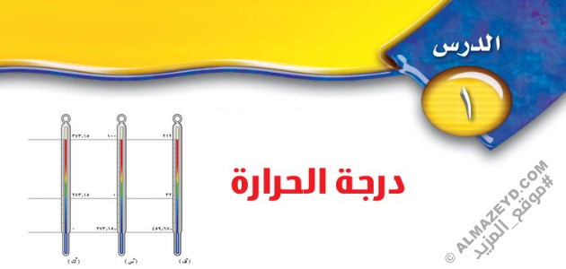تلخيص وحل أسئلة درس «درجة الحرارة» علوم ثاني متوسط «سعودي» فـ٣