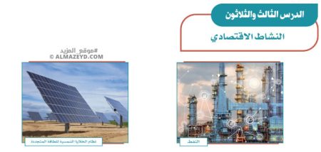 تلخيص وحل أسئلة درس «النشاط الاقتصادي» اجتماعيات ثاني متوسط «سعودي» فـ٣