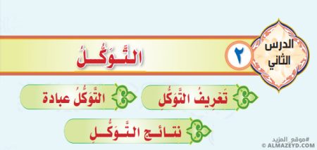 تلخيص وحل أسئلة درس «التوكل» التوحيد - أول متوسط «سعودي» فـ٣