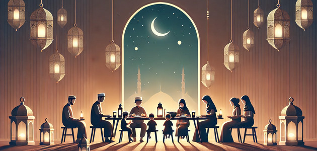 خطبة: شهر رمضان فرصة لتعزيز الترابط الأسري - مكتوبة