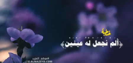 خطبة جمعة ضرورية في ضوء قوله ﷻ ﴿ألم نجعل له عينين﴾