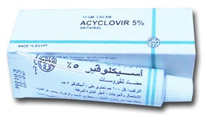 صورة , عبوة , دواء , كريم , أسيكلوڨير 5% , Acyclovir