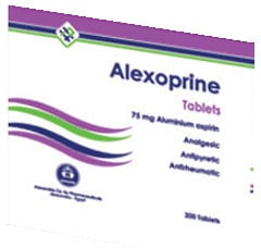 صورة, عبوة, الكسوبرين, Alexoprine