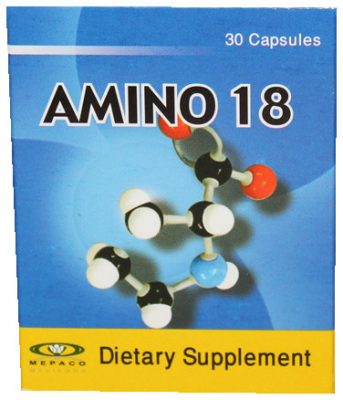 صورة, عبوة, أمينو ۱۸ ,كبسول, Amino 18 ,Capsules