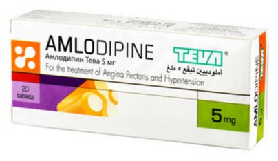 صورة, عبوة, أملوديبين تيفع, Amlodipine Teva