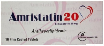 أمريستاتين – Amristatin | لتقليل نسبة الكوليسترول والدهون الثلاثية