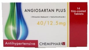 صورة, عبوة, أنجيوسارتان بلاس, Angiosartan Plus