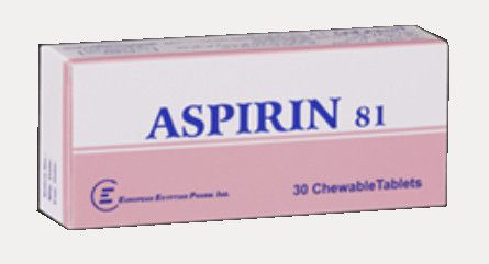 صورة, دواء, علاج, عبوة, أسبرين ٨١ , Aspirin 81