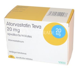 صورة, عبوة, أتورفاستاتين تيفع, Atorvastatin Teva