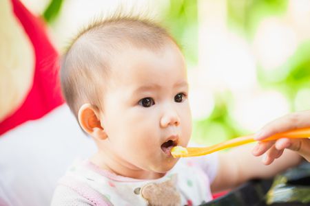 ما هو الغذاء الأمثل للطفل بعمر الستة أشهر