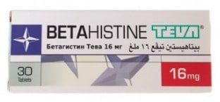 صورة, عبوة, دواء, بيتاهيستين تيفا , Betahistine Teva