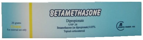 صورة, عبوة, بيتاميثازون, Betamethasone