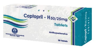 صورة, عبوة, كابتوبريل اتش , Captopril H