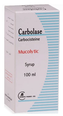 صورة , عبوة , دواء , شراب , طارد للبلغم , كربوليز , Carbolase