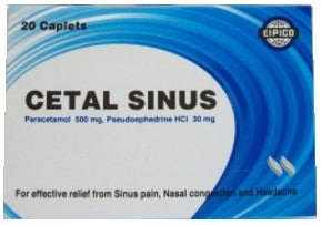 صورة, عبوة, سيتال سينس, Cetal Sinus