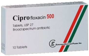 صورة,عبوة ,سيبروفلوكساسين, Ciprofloxacin