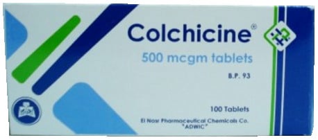 صورة, عبوة, كولشيسين, Colchicine