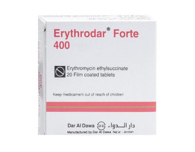 صورة , عبوة , دواء , مضاد حيوي , ايريثرودار فورت , Erythrodar-Forte