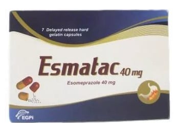 صورة , عبوة , دواء , كبسولات , لعلاج حرقان المعدة وإرتجاع المريء , إزماتك , Esmatac