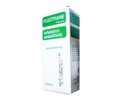 صورة , عبوة , دواء , للتخدير , فلوثان , Fluothane