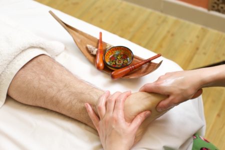 الطب الإنعكاسي , صورة , تدليك القدم