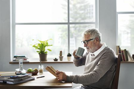 صورة , رجل , القراءة , أوقات الفراغ , القهوة