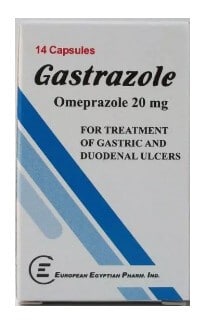 صورة , عبوة , دواء , كبسولات , علاج إرتجاع المريء , جاسترازول , Gastrazole