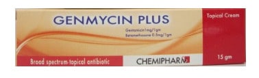 صورة , عبوة , دواء , كريم موضعي , لعلاج الأمراض الجلدية , جنمايسين بلس , Genmycin Plus