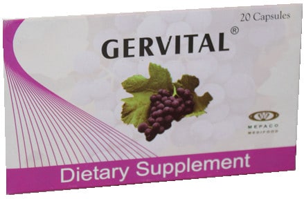 صورة, عبوة, جرفيتال, كبسول, Gervital