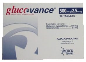 صورة, عبوة,السكري, جلوكوفانس, Glucovance