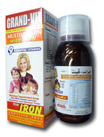 صورة , عبوة , دواء , شراب , جراند فيت بالحديد , Grand Vit With Iron