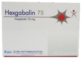 صورة, عبوة, هيكسجابالين, ‏بريجابالين, Hexgabalin ,Pregabalin