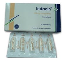 صورة , عبوة , دواء , إنداسين لبوس , Indacin ,Suppository