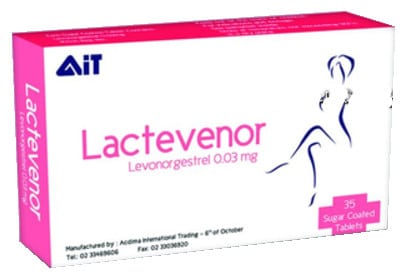 صورة,منع الحمل,دواء, عبوة, لاكتيفينور ,Lactevenor