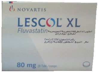 صورة, عبوة, ليسكول إكس إل, Lescol XL