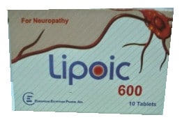 صورة , عبوة , دواء , أقراص , مضاد للأكسدة , ليبويك 600 , Lipoic 600