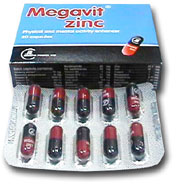 صورة , عبوة , دواء , كبسولات , ميجافيت زنك , Megavit Zinc