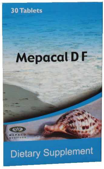 صورة, عبوة, أقراص, ميباكال د ف, Mepacal D F